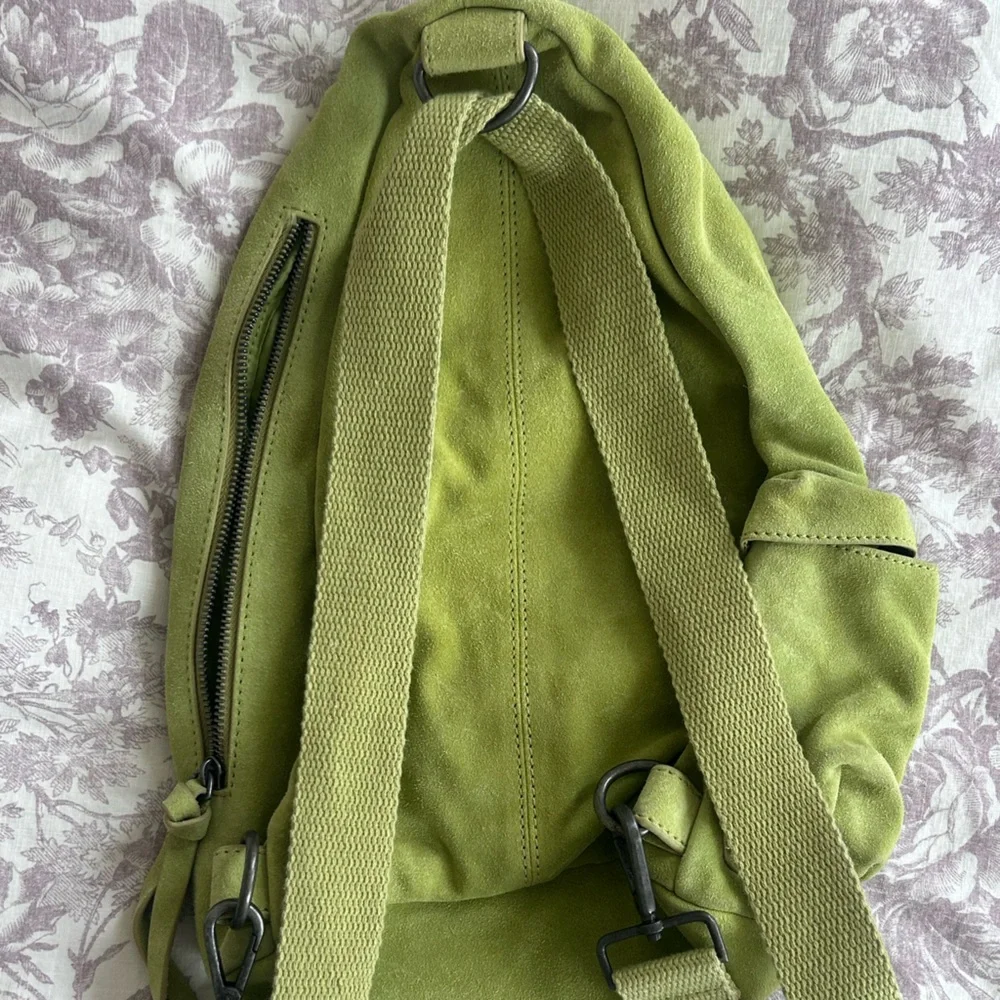Free People Oxford Suede Sling Bag in Lime Green - Picture 7 of 9